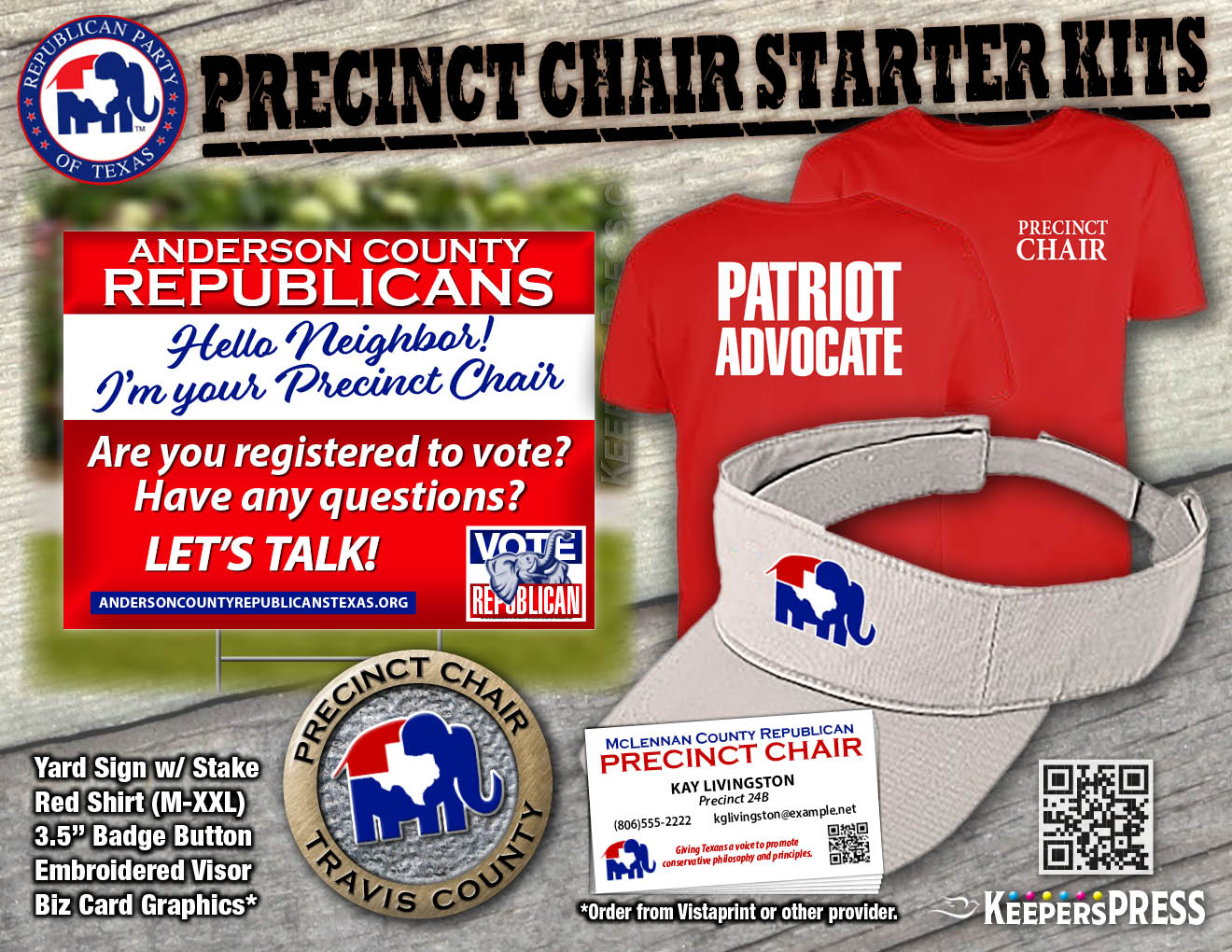 Precinct Chair Starter Kit 59.99 Keepers Press